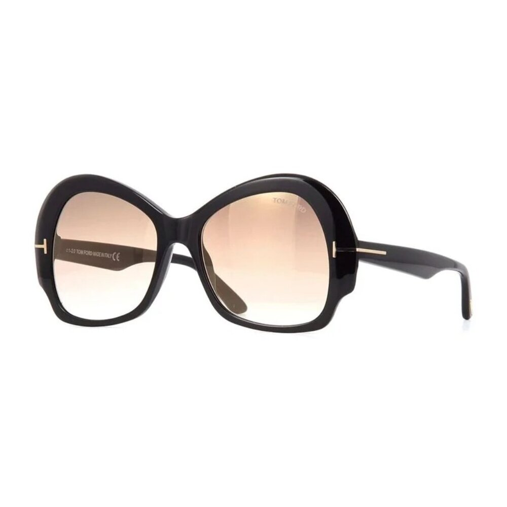 NEW TOM FORD TF874 01G SUNGLASSES BLACK BROWN WOMEN EYEWEAR TOM FORD FT0874 01G